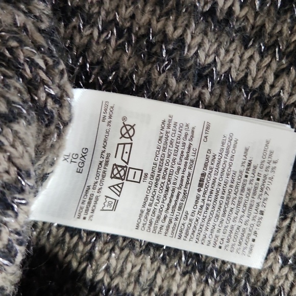 Gap womens sweater wool blend knit size XL FLAW HOLE - Picture 9 of 11